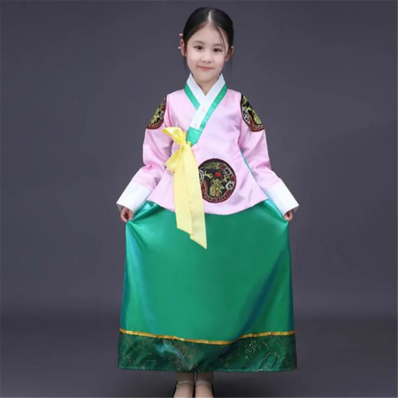 Традиционное платье Hanbok традиционный костюм для народного танца в Корейском