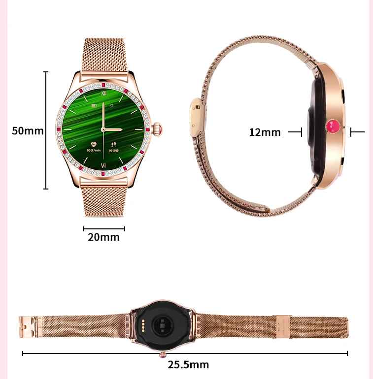

Women 2021 Smartwatch Bluetooth Call Heart Rate Blood Pressure Women Physiologically Connected Bluetooth Call Health Monitoring