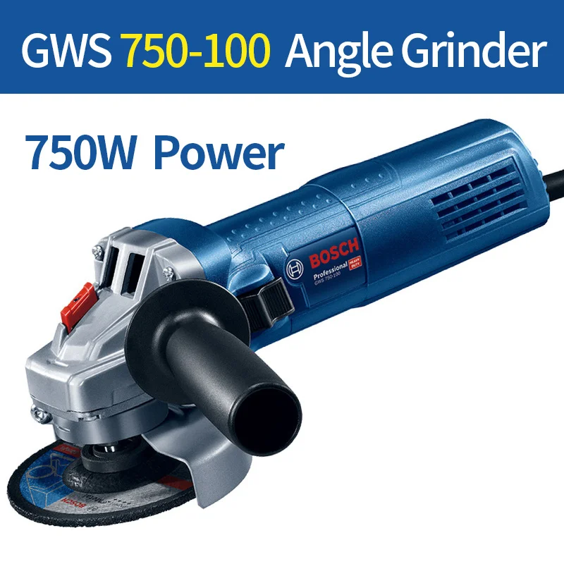 GWS 750-100 Bosch GWS Series Angle Grinder Metal Cutting Polishing Machine Upgrade New Metal Polishing Machine - Цвет: GWS 750-100