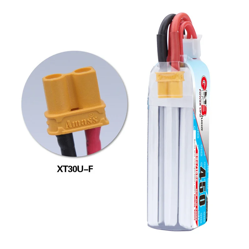 Gaoneng GNB 11 1 V 450MAH 3S 80C/160C Lipo Батарея XT30U F разъем для iFlight CineBee Крытый кино Whoop BetaFPV