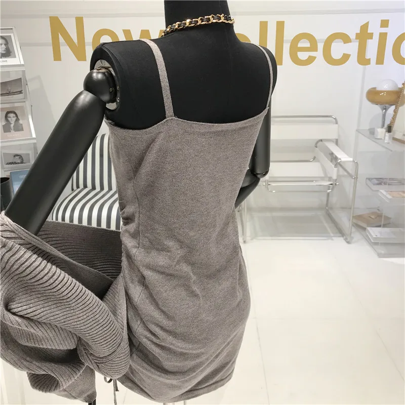 Woherb сексуальный комплект из двух предметов женская трикотажная накидка +