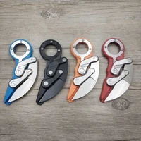 dropship karambit folding pocket knife stainless steelabs portable counter strike mechanical claw knife tactical rescue cutter