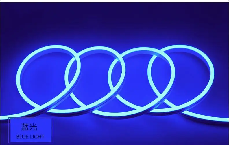 Гибкая силиконовая неоновая Светодиодная лента 12 В постоянного тока