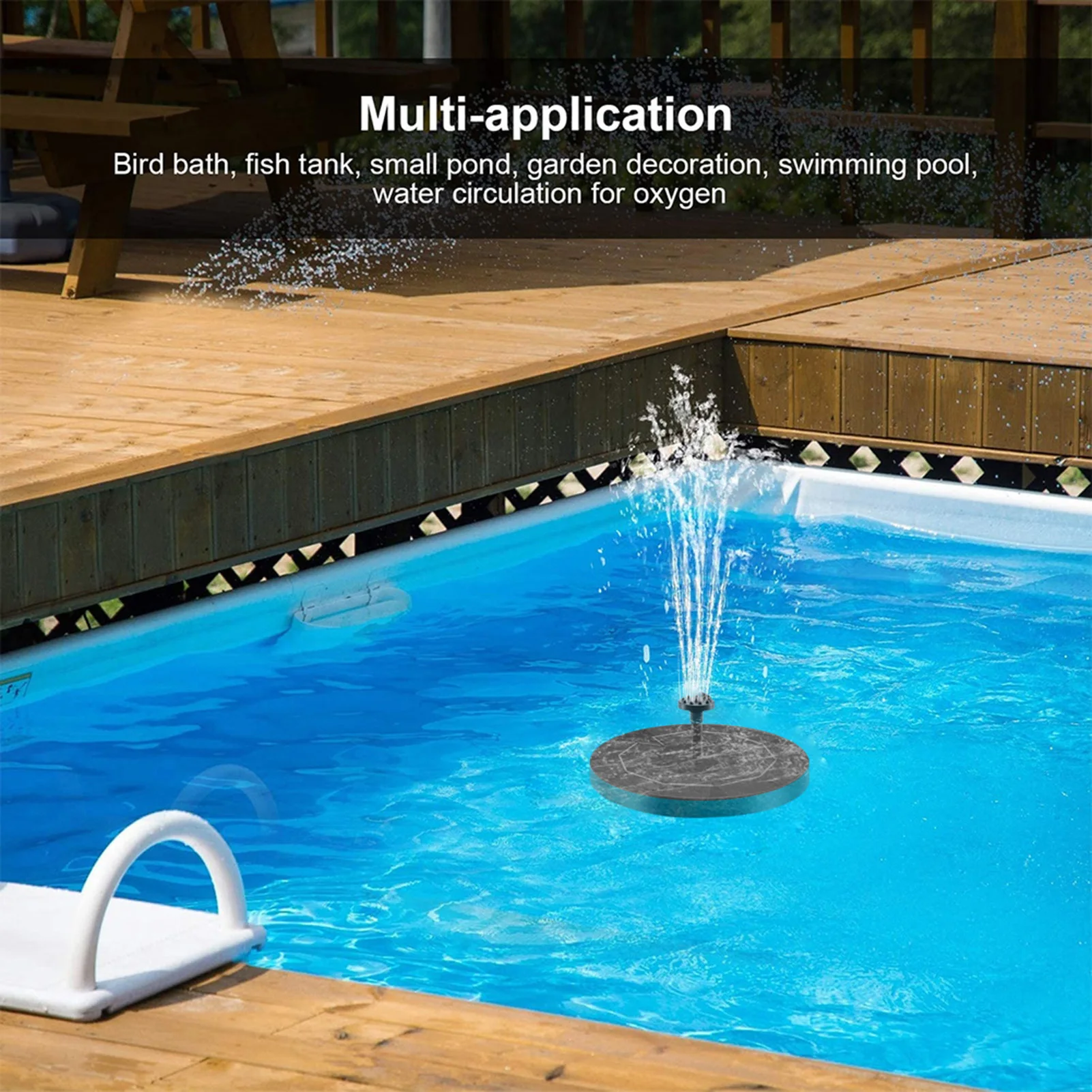 

5V/3.5W 18cm Solar Fountain Innovative Outdoor Floating Fountain Battery Solar Fountain Floating Fountain Garden Water Fountain