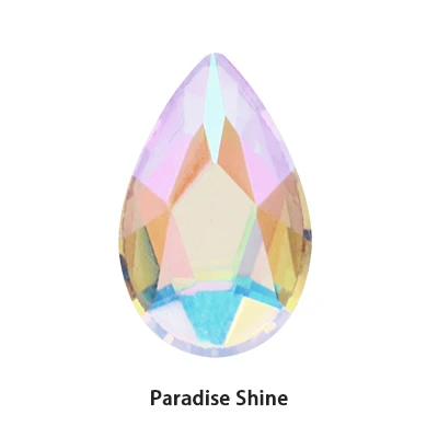 Paradise Shine 36 шт цветные Стразы для ногтей с плоской задней поверхностью, украшения для ногтей, Хрустальные стеклянные камни для маникюра, 3D блестящие стразы, драгоценные камни, сделай сам, плач - Цвет: Paradise Shine