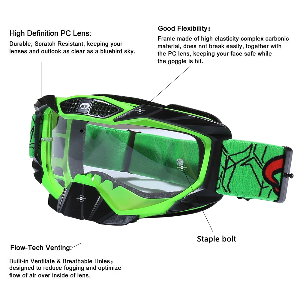 Очки Gafas мужские мотоциклетные защитные очки для мотокросса шлем езды по