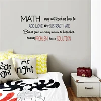 math may not teach us how to add wall decal quotes wall sticker home decor for livingroom decor mural vinyl dw7576
