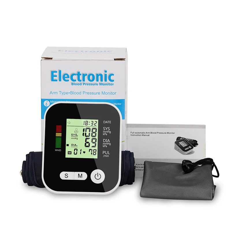 

Automatic Digital Lcd Upper Arm Blood Pressure Monitor Heart Beat Rate Pulse Meter Tonometer Sphygmomanometers pulsometer