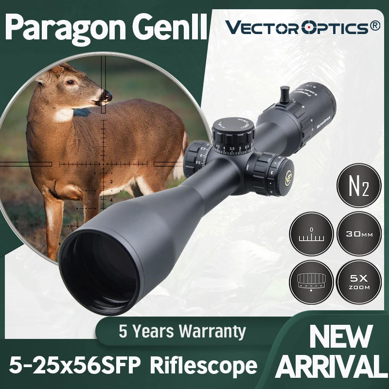 Прицел для охоты Vector Optics Paragon GenII 5 25x56 тактический прицел винтовки дальнего
