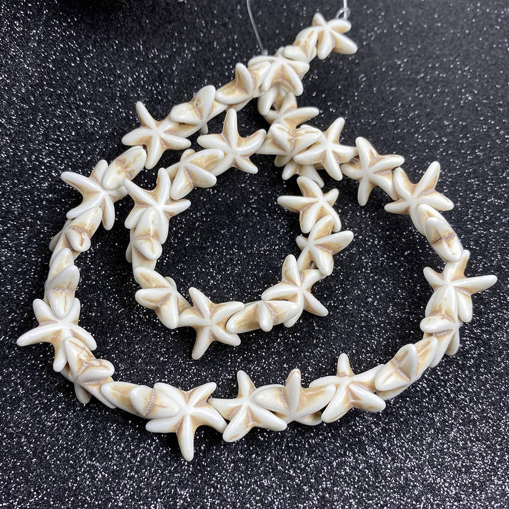 

Natural Stone Starfish shape High Quality charm small Beads for Jewelry Making DIY Necklace Bracelet Accessories