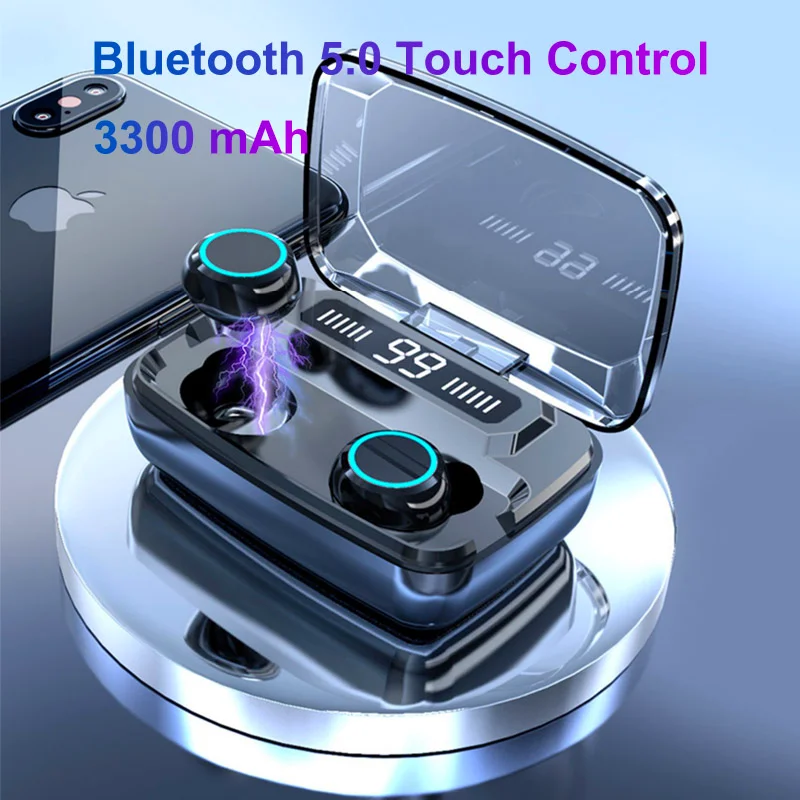 Беспроводные Bluetooth наушники V5.0 M11 TWS с сенсорным управлением стерео спортивные