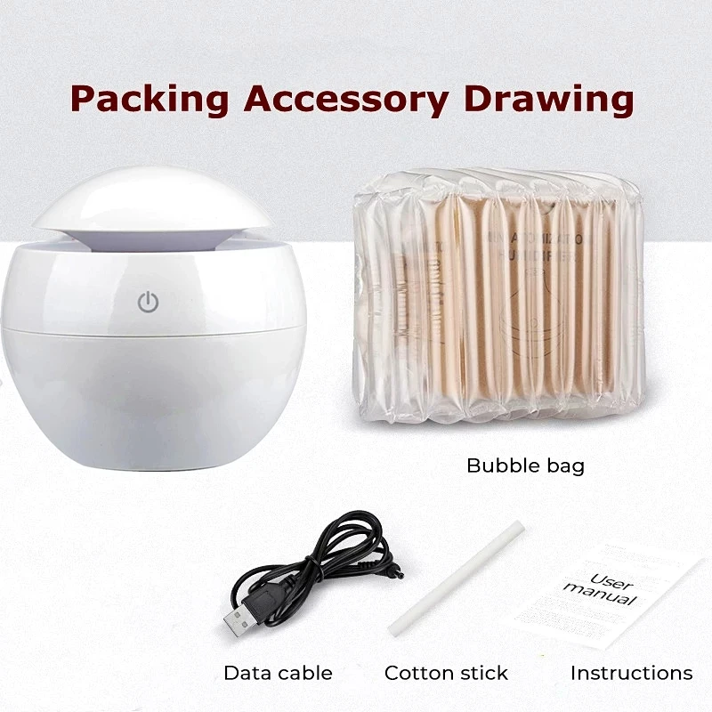 

Ultrasonic Air Humidifier Wood Essential Aroma Oil Diffuser With LED Light Electric Aromatherapy Mist Maker