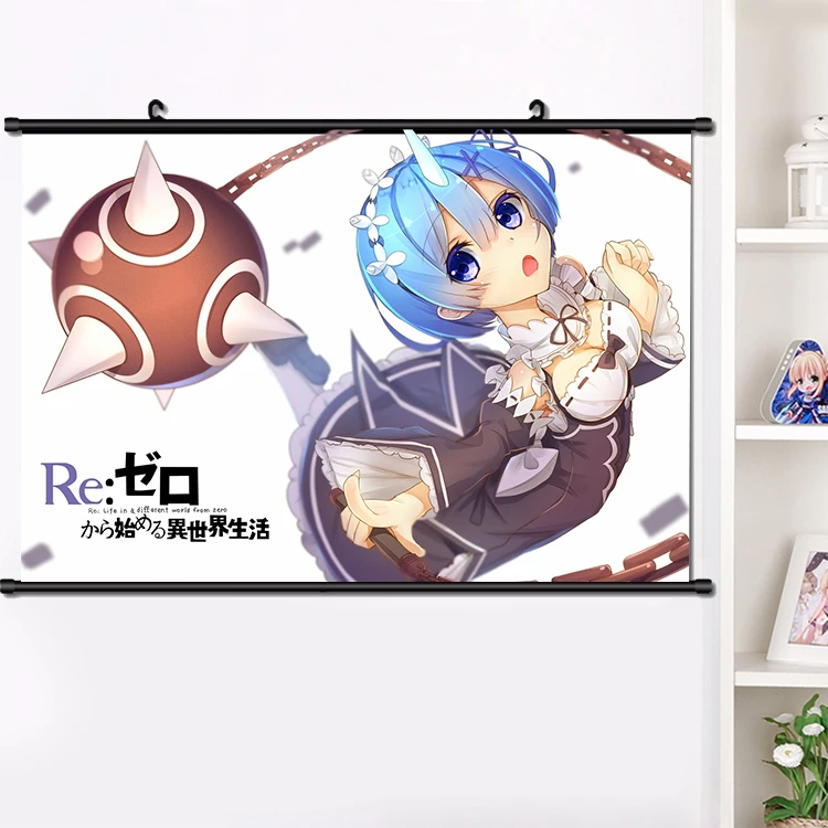 Аниме Re:zero kara hajimeru isekai seikatsu ОЗУ Emilia Косплэй наклейки на стену панно настенные