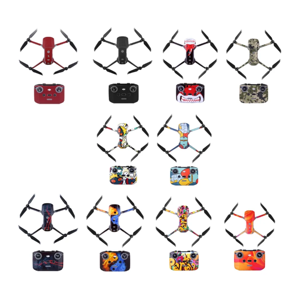 

ПВХ наклейки для DJI Mavic Air 2 набор защитных наклеек Красочные водонепроницаемые аксессуары для дрона для DJI Mavic