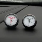 Декоративные часы для автомобиля, модифицированные электронные кварцевые часы для интерьера автомобиля tesla model X model 3 model S, Стайлинг автомобиля