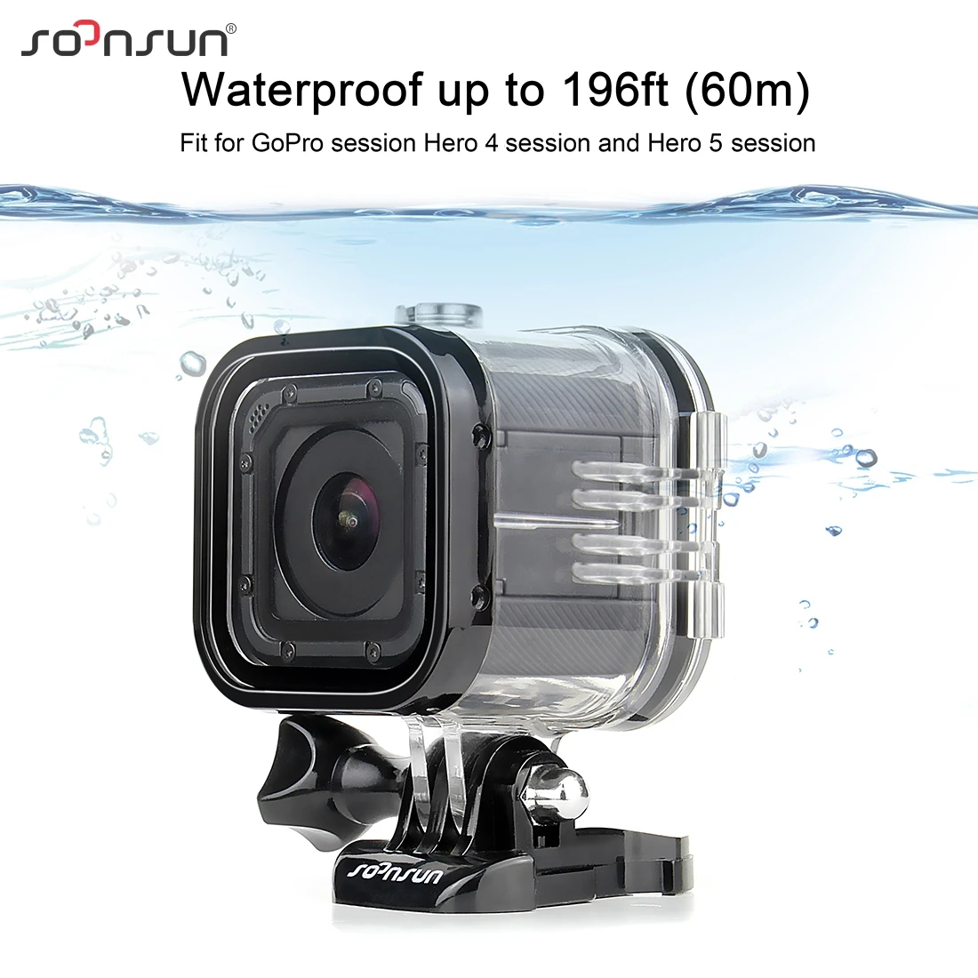 SOONSUN 60 м подводный водонепроницаемый корпус для дайвинга защитный чехол GoPro Hero 5/4