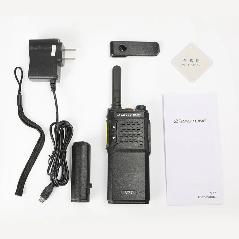 

zastone v77 mini walkie talkie uhf radio ham two way radio Frivolous Transceiver 3W walkie talkie CB FM Transceiver Amateur