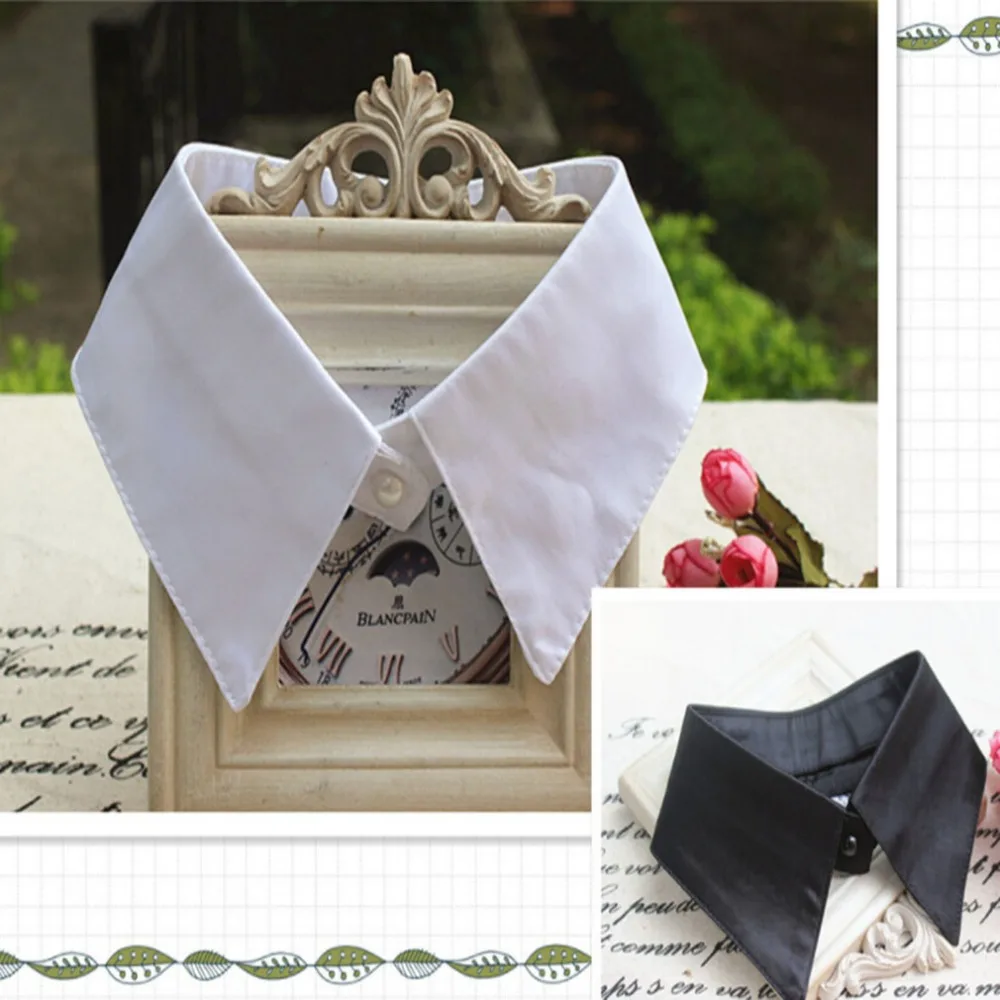 

Накладной воротник, съемная блузка для женщин и взрослых, однотонная, аксессуары для одежды