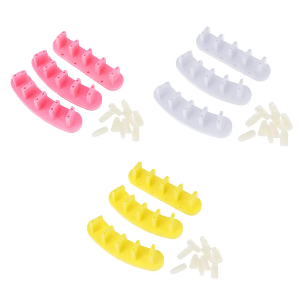 

9pcs Nail Art Display Stands Fake Nail Tips Practice Holder Stands