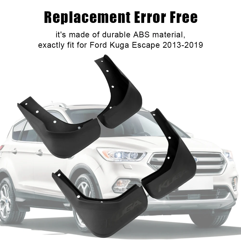 4 шт./компл. Брызговики автомобильные аксессуары для Ford Kuga Escape 2013-2019 ABS Крыло