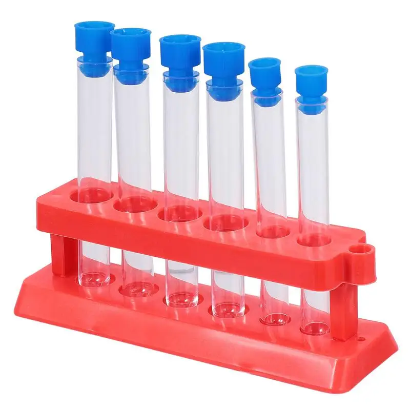 

3 Sets Experimental Test Tubes Plastic Test Tube Racks Professional Lab Supply