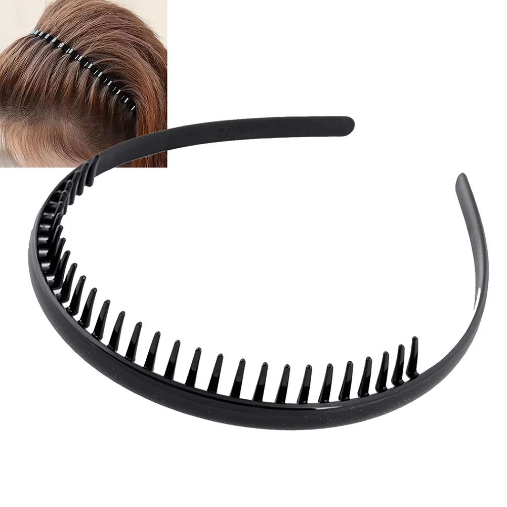 

1 Pc Fashion Black Mens Women Unisex Wavy Hair Head Hoop Band Sport Headband Hairband Hair Accessories