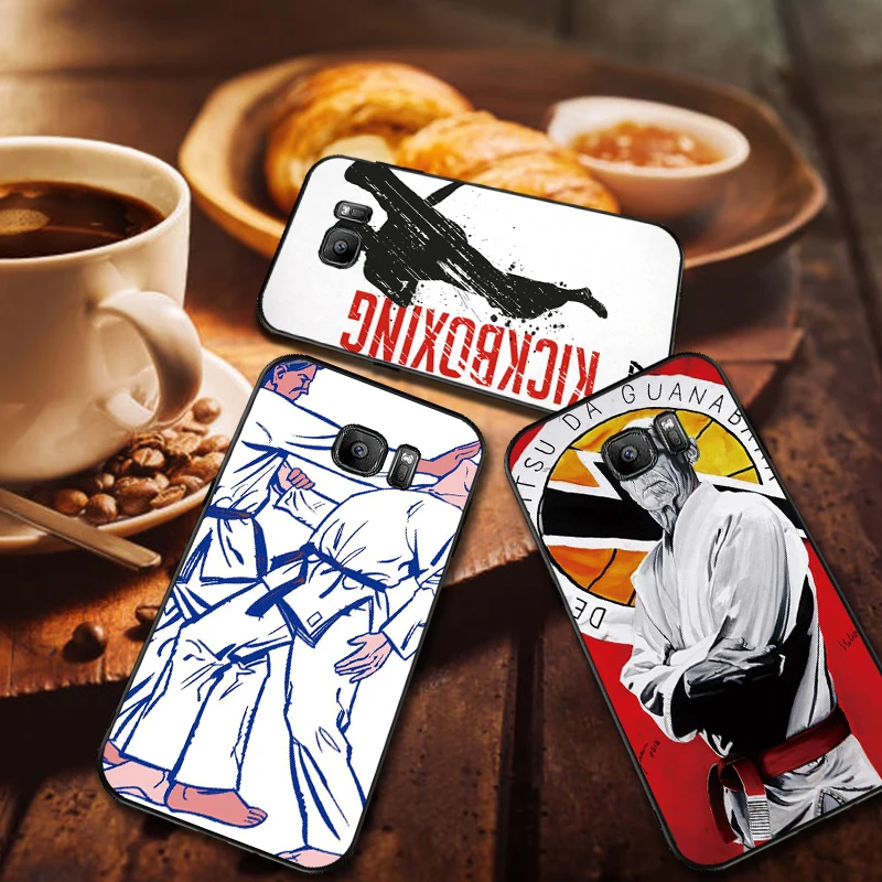 Японский Бусидо дух Мягкий силиконовый чехол для телефона Samsung Galaxy S6 S8 край S7 S9