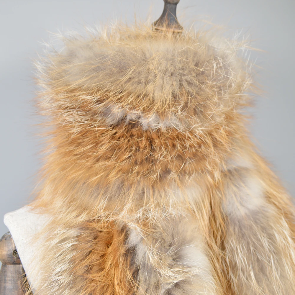 2021 длинные Стиль хорошего качества Для женщин натуральным лисьим мехом шарф