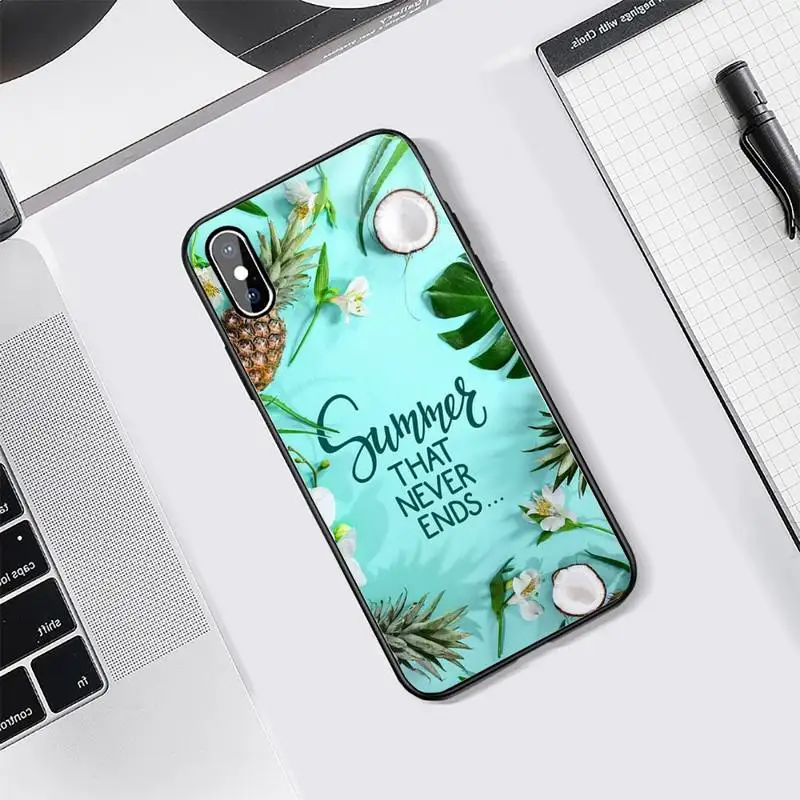 

Coconut food fruit fashion carcasa Phone Case Tempered glass For iphone 5C 6 6S 7 8 plus X XS XR 11 PRO MAX