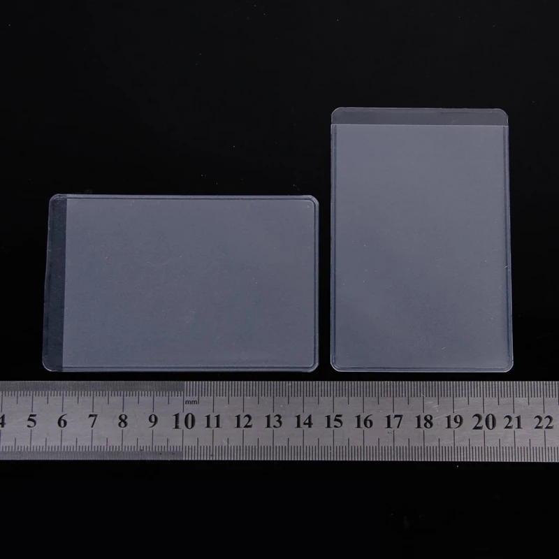 10Pcs Soft Clear Plastic Card Sleeves Protectors for ID Cards Band etc. | Дом и сад