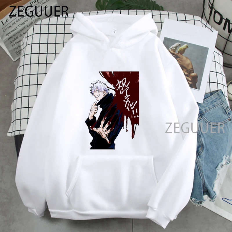 

Women's clothing 2021 jujutsu kaisen Men/Women Hoodies manga Print Casual Long sleeve Autumn Tops oversize sweatshirt for female