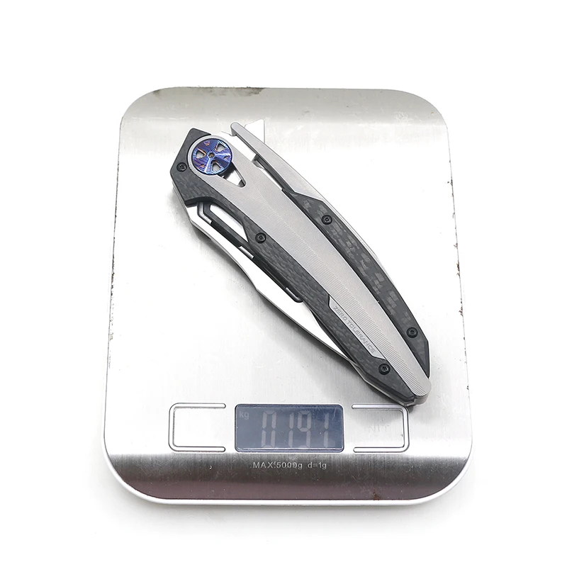 

MAGIC ZT0999 tactics folding knife KVT bearing M390 blade CF+ titanium handle camping hunting outdoor Survival knives EDC Tool