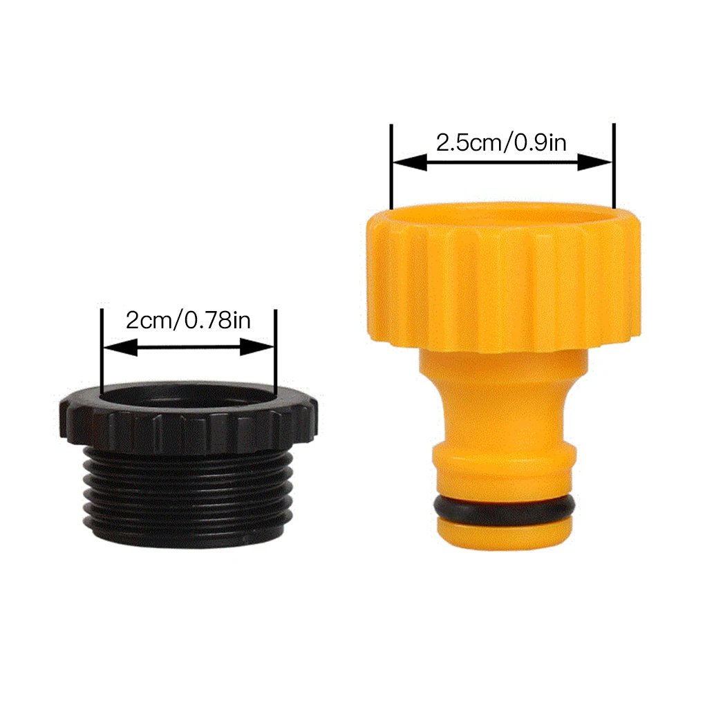 

6pcs Water Hose Adapter 1/2 inch to 3/4 inch Water Pipe Convertor Garden Watering Car Washing Hose Connector
