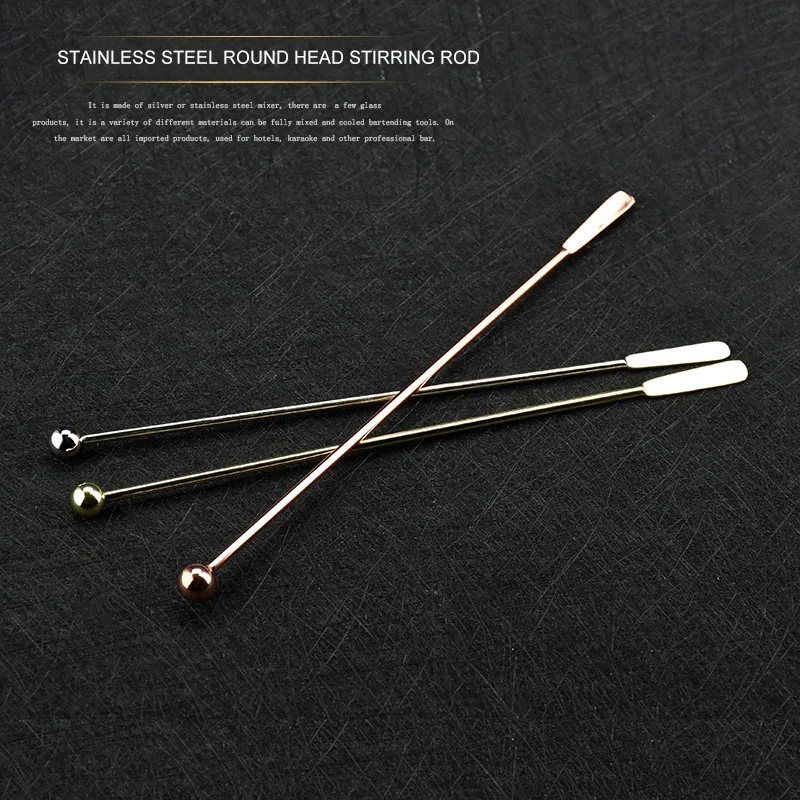 5 шт. коктейльные палочки из нержавеющей стали для смешивания напитков Фруктовые