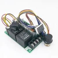 dc10v55v digital display pwm speed controller forward and reverse dc motor 0100 adjustable drive module input 12v 24v 40a
