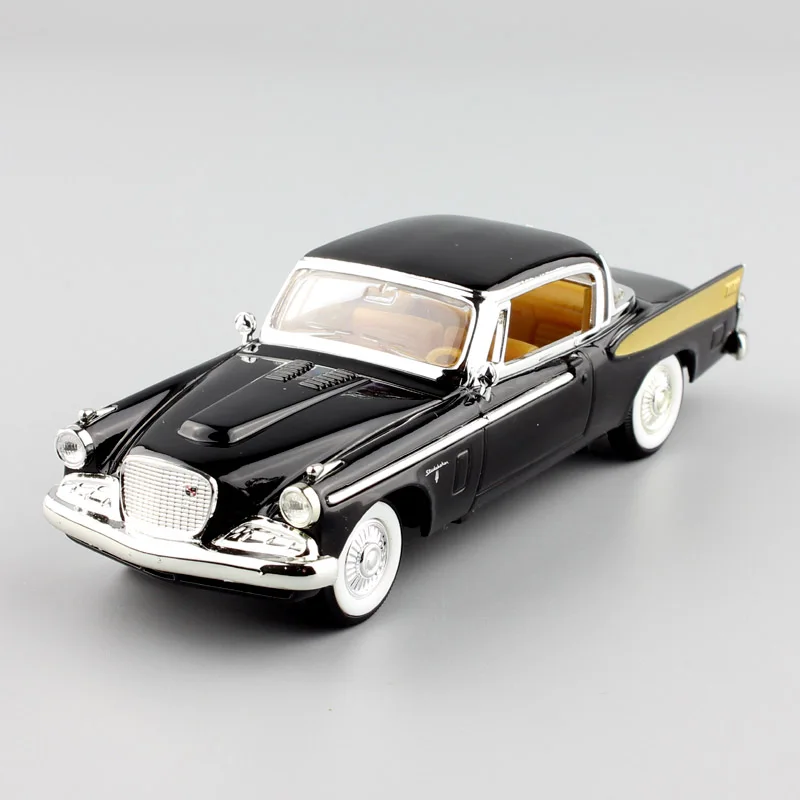 1:43 Масштаб дети 1958 Studebaker Golden Hawk Винтаж hardtop купе литые автомобили металлическая модель старый автомобиль игрушки подарок для коллекции