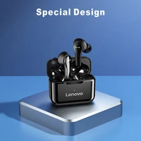 lenovo qt82 true wireless earbuds bluetooth 5 0 in ear stereo headphones 80h standby time ipx5 waterproof tws earphones with mic