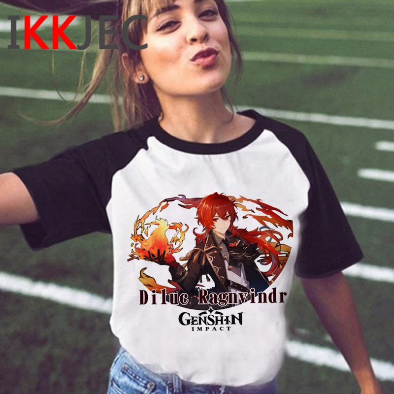 

genshin impact t shirt summer top men streetwear plus size harajuku kawaii casual ulzzang summer top t-shirt tumblr kawaii