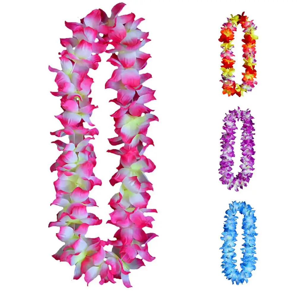 1 шт. Гавайский венок цветочное ожерелье искусственные украшения Leis для