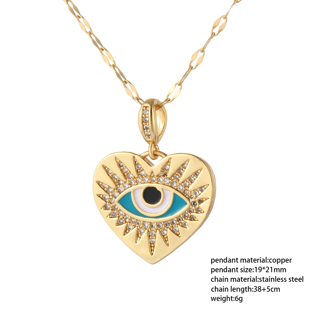 Boho Evil Bllue Eye Necklace for Women Men Snake All-seeing Collar Gold Pendant Long Chains Couple Punk | Украшения и аксессуары