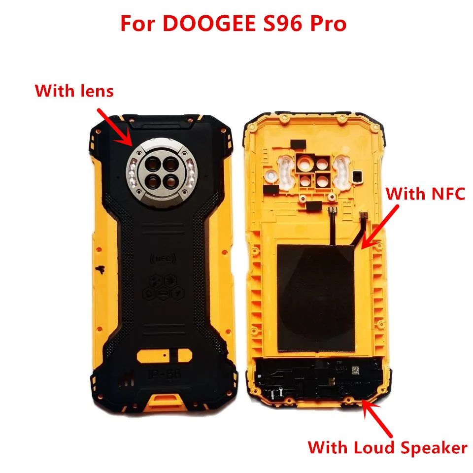 Funda de bater&iacute;a Original para tel&eacute;fono DOOGEE S96 Pro, cubierta trasera protectora + altavoz con NFC, novedad de 100%-0
