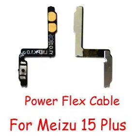 15 Plus Power Flex Кнопка включения/выключения кнопки громкости гибкий кабель лента для Meizu M2 M3 M3s M5 M6 M5s Pro 6 M6S X8 Note 8 15 15 Plus 16 16 Ремонт - Цвет: 15 Plus Power Flex