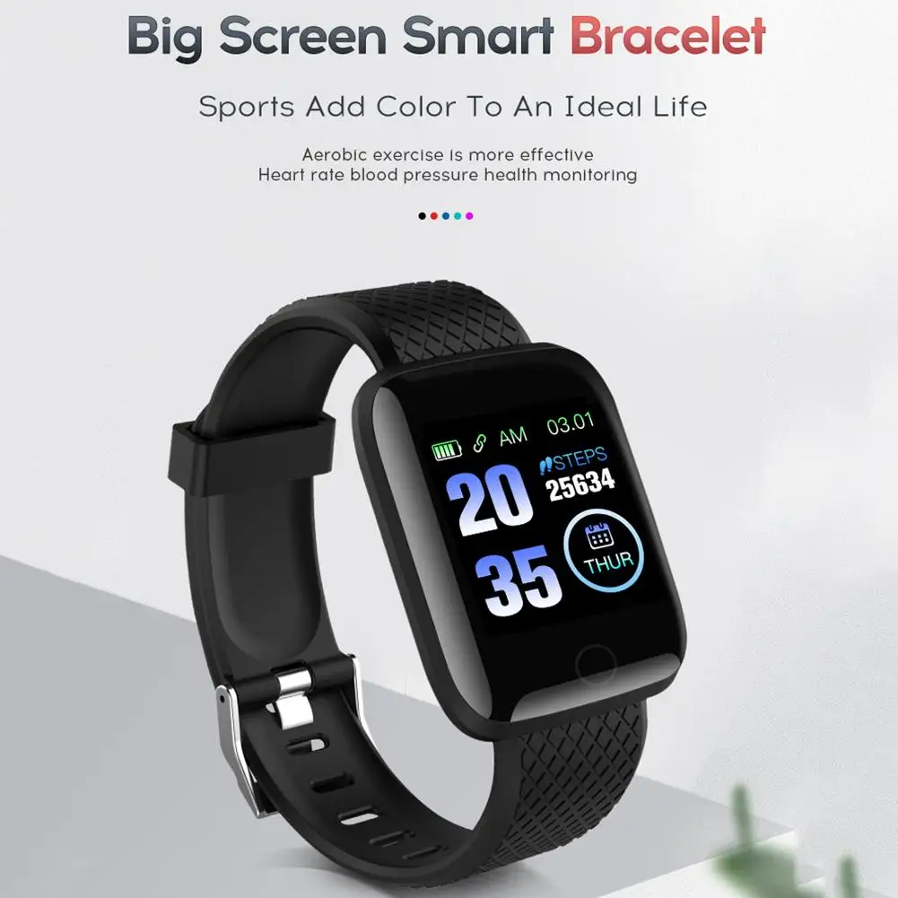 New Smart Watch Health Monitor Pedometer Men Women Heart Rate Blood Pressure Sport Fitness Watches Kid For Android IOS