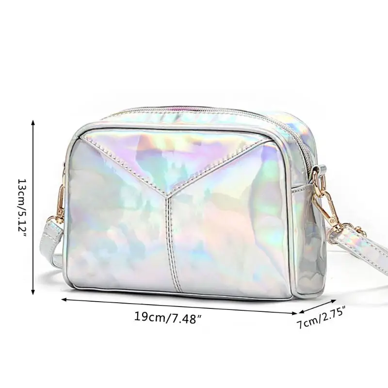 

Women Shoulder Bags Leather Holographic Evening Handbags Hobo Messenger Crossbody Bag K5DA