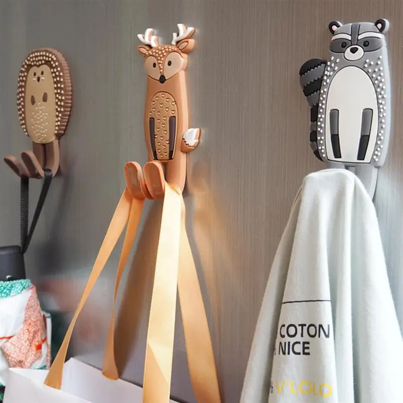 Симпатичная Магнитная съемный крючок прозрачная наклейка на холодильник