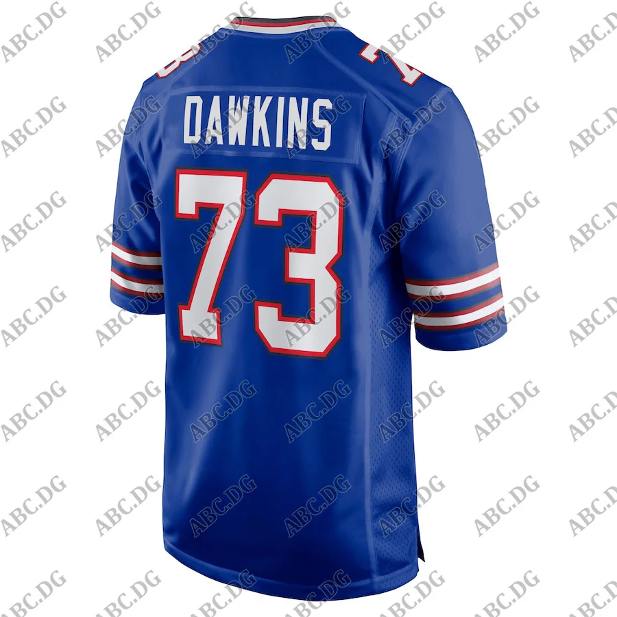 

Customized Stitch American Football Jersey Men Women Kid Youth Buffalo Dion Dawkins Royal Game Jersey