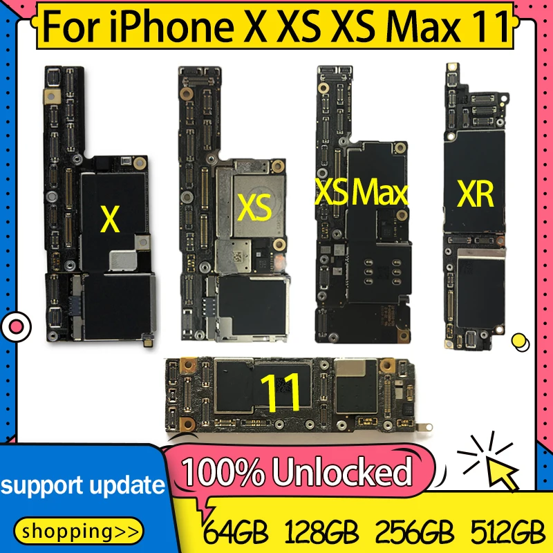 Материнская плата для iPhone 11 XS XR MAX разблокированная