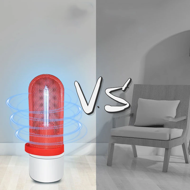 

2 PCS Portable Germicidal UV Disinfection Lamp, Rechargeable Ozone Lights with Purifying Air for Travel