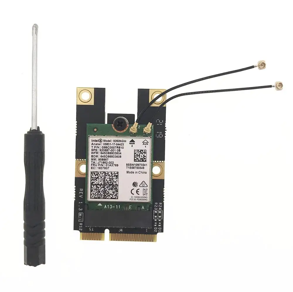 Для Intel 9260 AX200 M.2(NGFF) Wi Fi WLAN карты для Mini PCI E Express адаптер win 10 MUMIMO|Сетевые карты| |