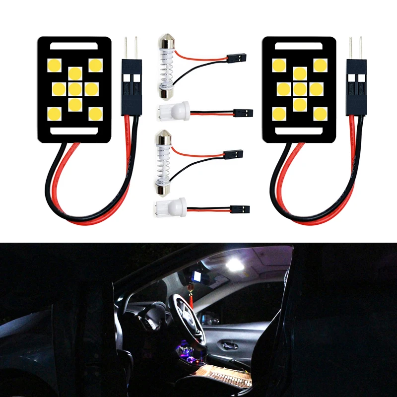 

2x Festoon C5W T10 W5W LED Panel Light For toyota corolla chr auris yaris rav4 hilux avensis t25 fj land cruiser 100 wish camry